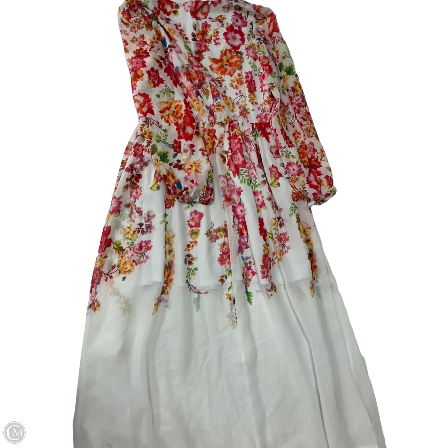 Dress Casual Midi By Cmf In Floral Print, Size: Xl