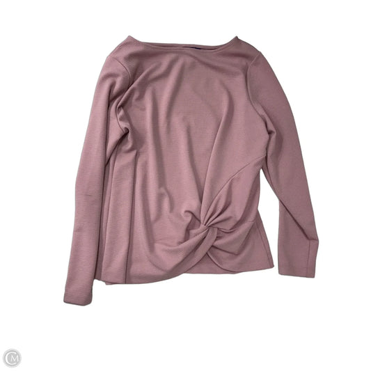 Top Long Sleeve By Apt 9 In Pink, Size: Xl