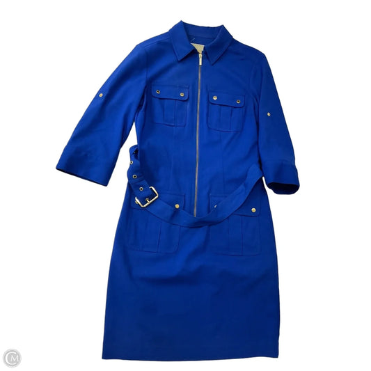 Dress Casual Midi By Michael By Michael Kors In Blue, Size: Xs