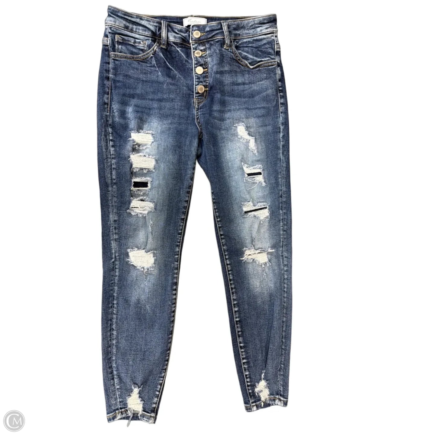 Jeans Skinny By Kancan In Blue Denim, Size: 6