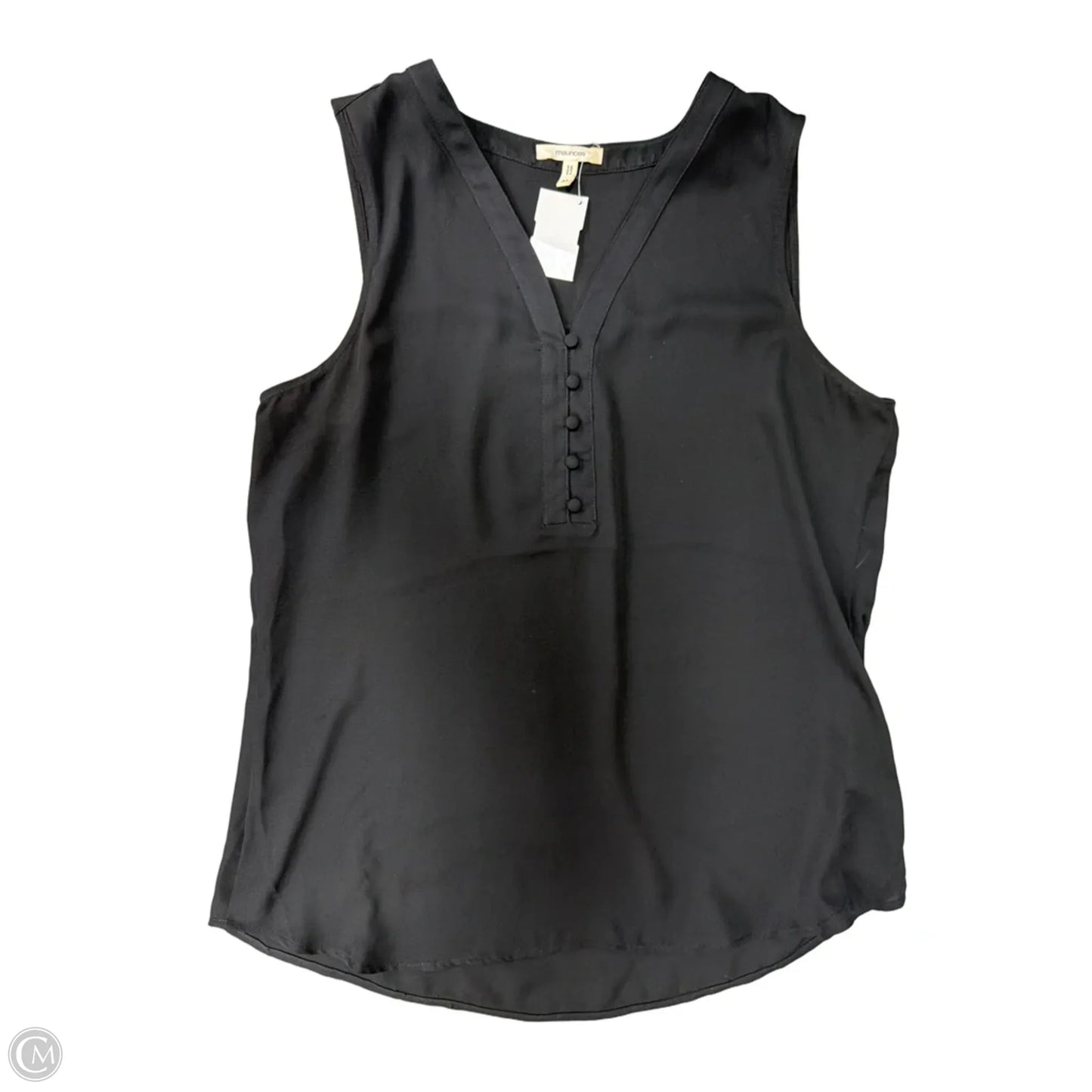 Top Sleeveless By Maurices In Black, Size: M