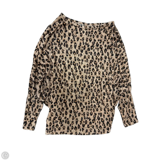 Top Long Sleeve By Maurices In Animal Print, Size: M