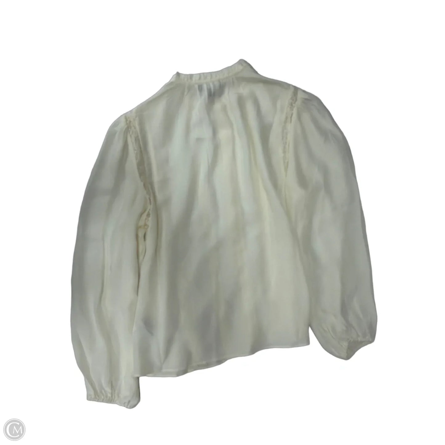 Top Long Sleeve By J. Crew In Cream, Size: S