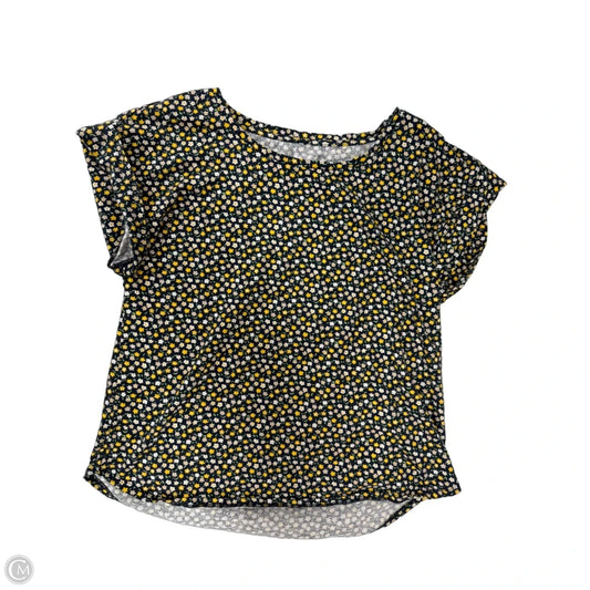 Top Short Sleeve By L.l. Bean In Floral Print, Size: M