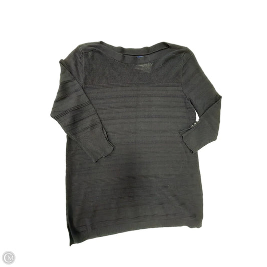Top 3/4 Sleeve By Apt 9 In Black, Size: L