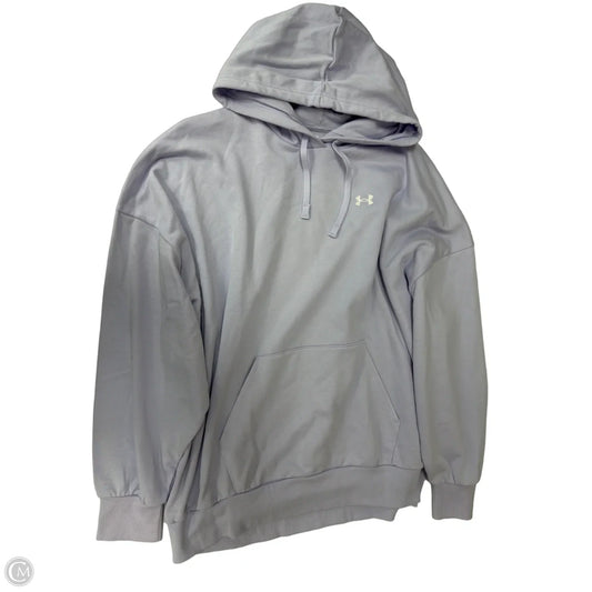 Athletic Sweatshirt Hoodie By Under Armour In Purple, Size: Xl