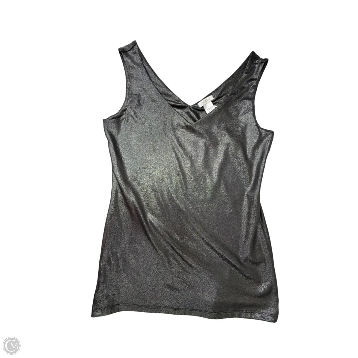 Tank Top By Cache In Silver, Size: S