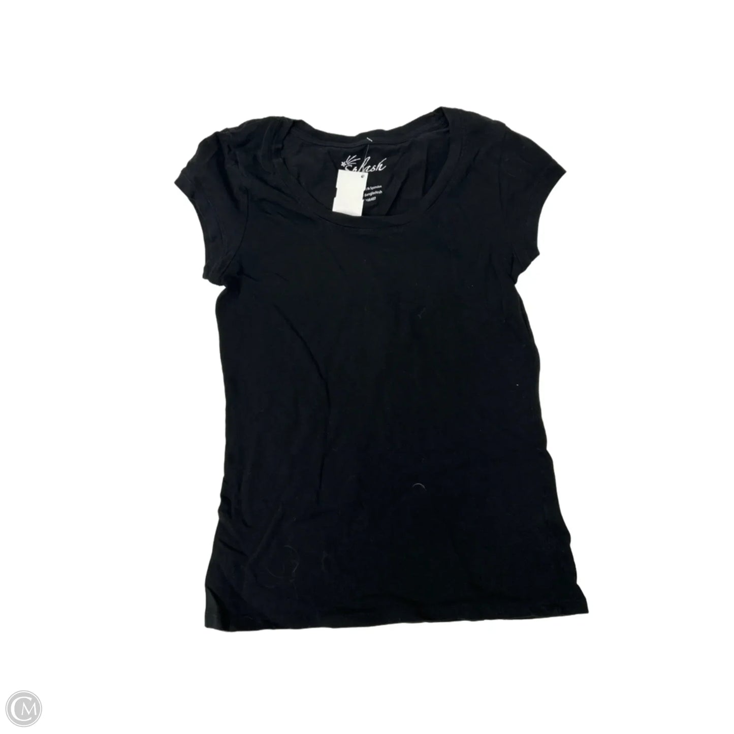 Top Short Sleeve Basic By Clothes Mentor In Black, Size: L