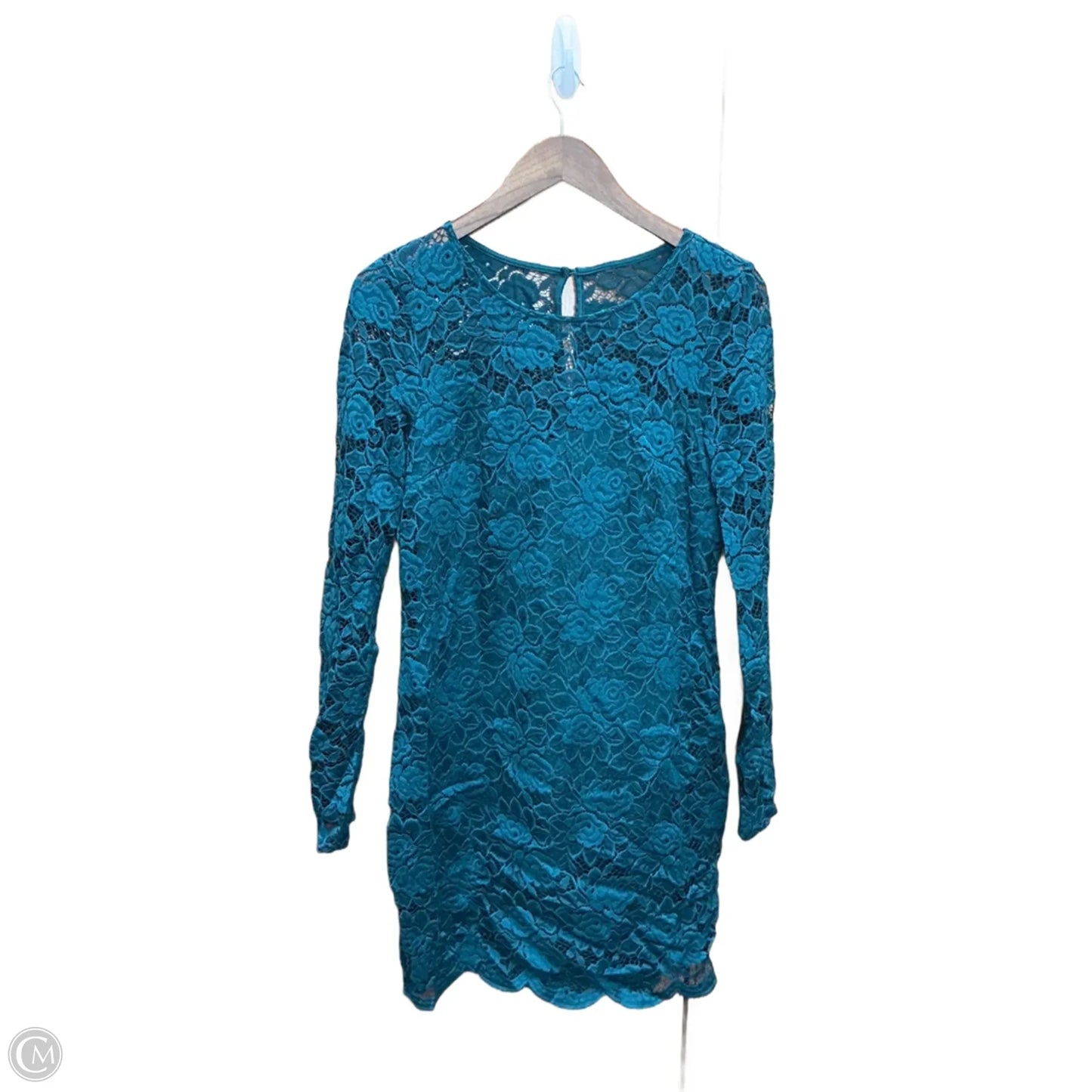 Dress Party Midi By Fortune & Ivy In Teal, Size: L