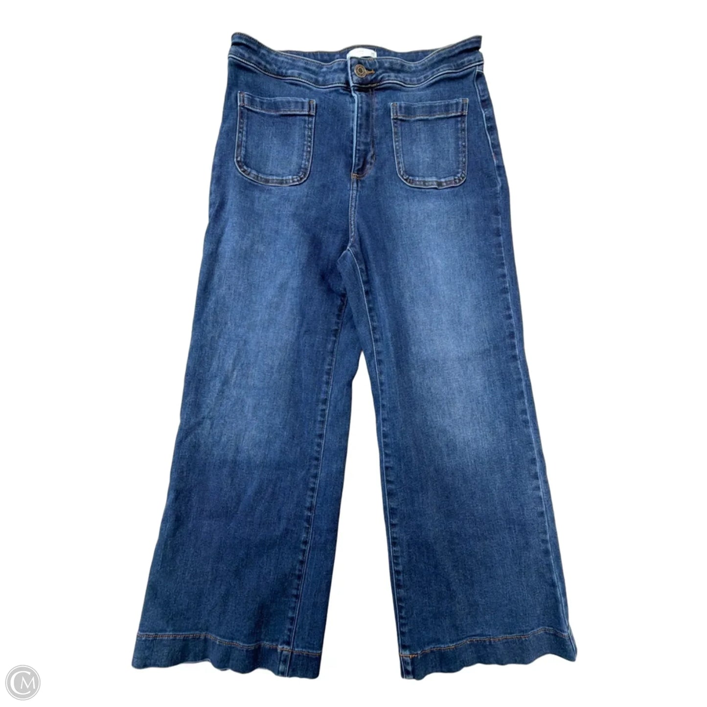 Pants Wide Leg By Lc Lauren Conrad In Blue Denim, Size: 14p