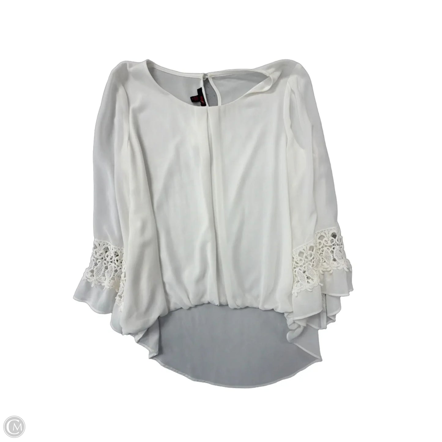 Top Long Sleeve By Bongo In White, Size: M
