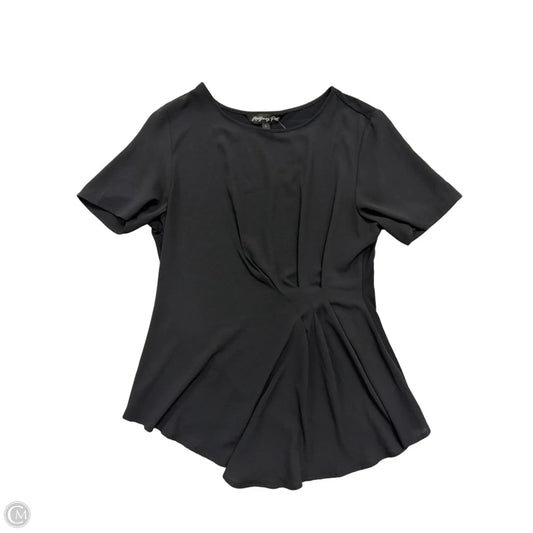 Top Short Sleeve By Clothes Mentor In Black, Size: L