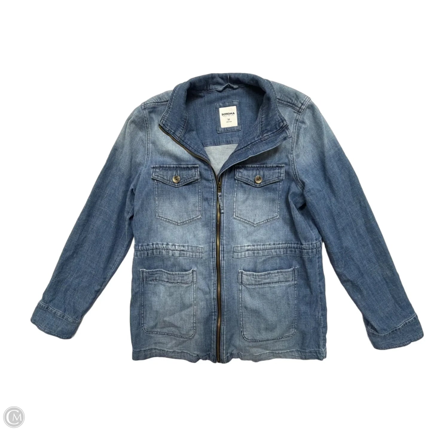 Jacket Denim By Sonoma In Blue Denim, Size: M