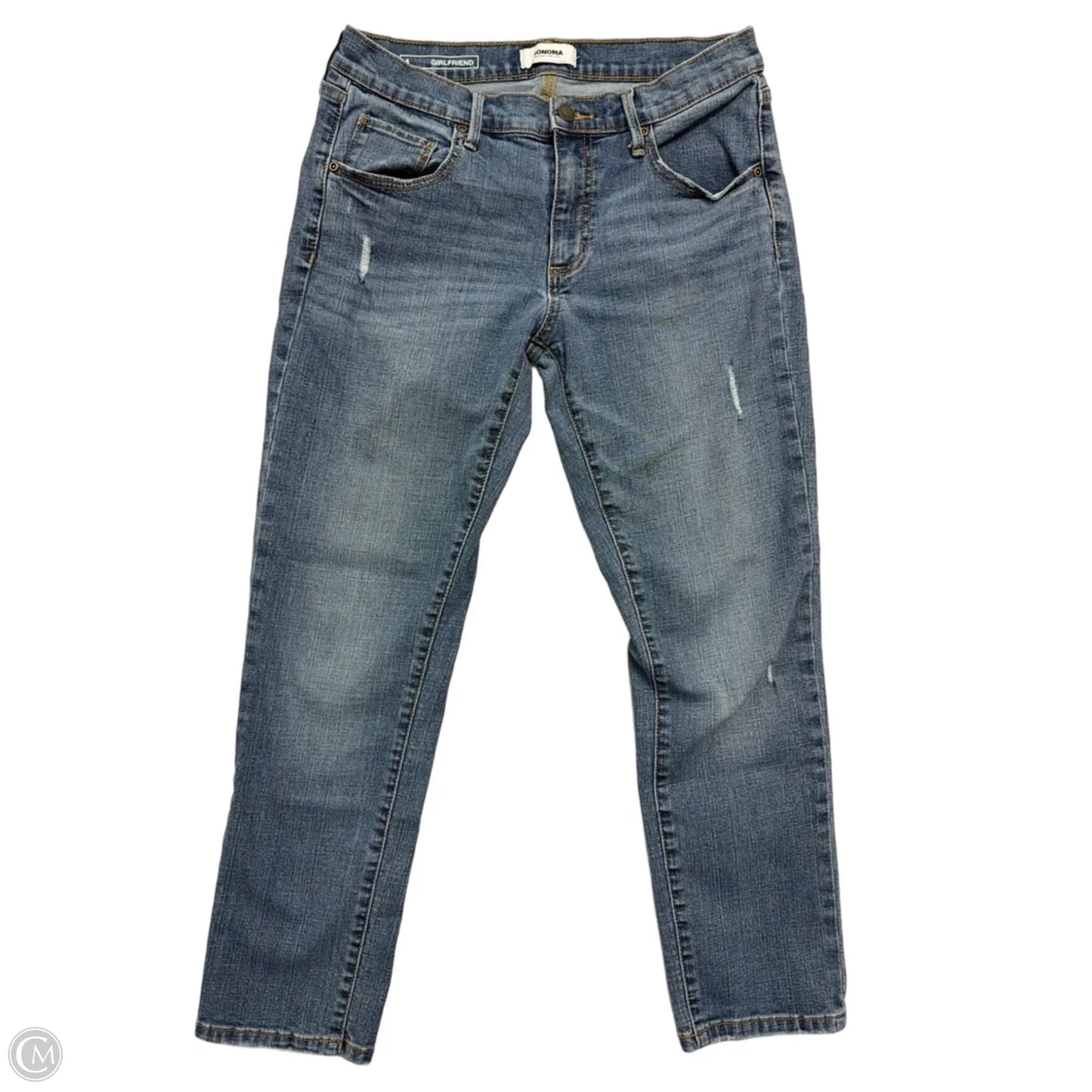 Jeans Straight By Sonoma In Blue Denim, Size: 4