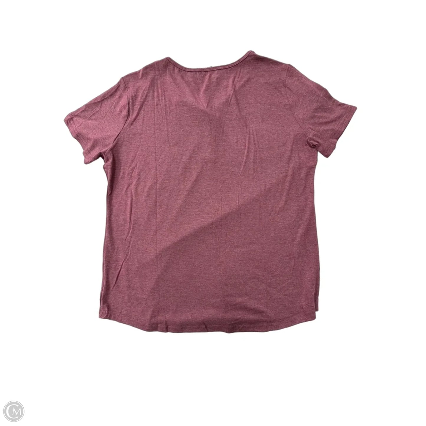 Top Short Sleeve By Clothes Mentor In Maroon, Size: 2x