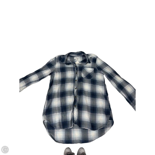 Top Long Sleeve By Sonoma In Plaid Pattern, Size: M