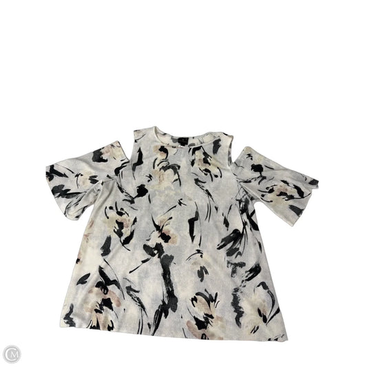 Top Short Sleeve By Worthington In Multi-colored, Size: L