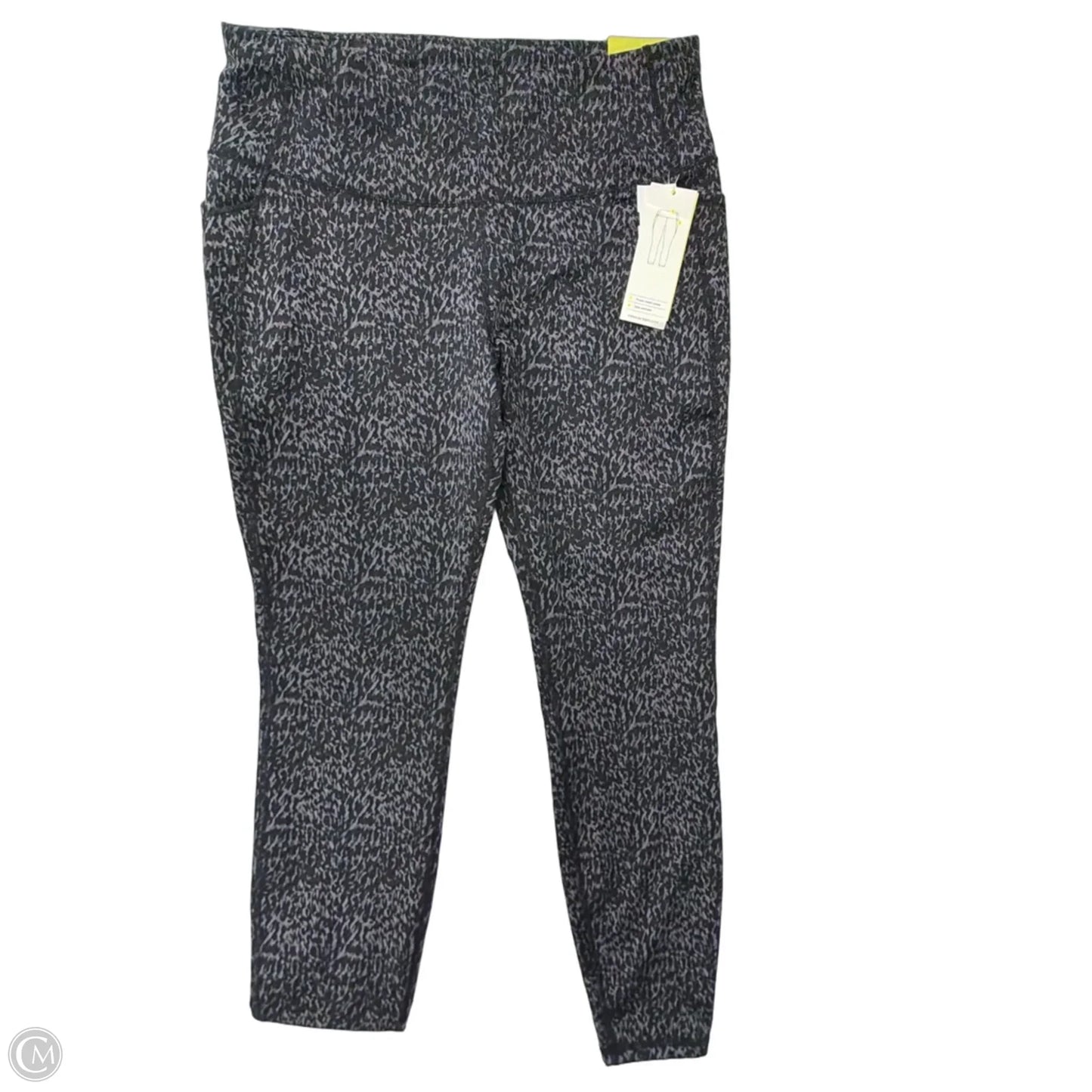 Athletic Leggings By All In Motion In Black & Grey, Size: L