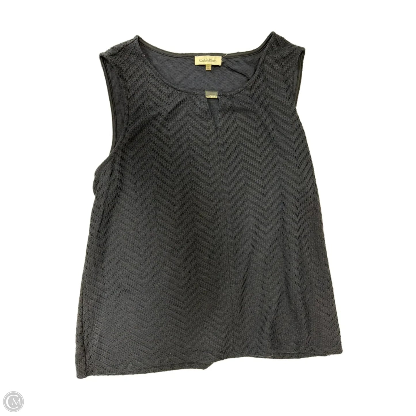 Top Sleeveless By Calvin Klein In Navy, Size: 2x