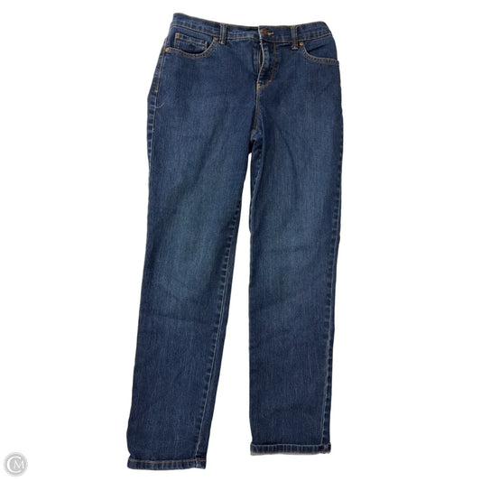 Jeans Straight By Gloria Vanderbilt In Blue Denim, Size: 4