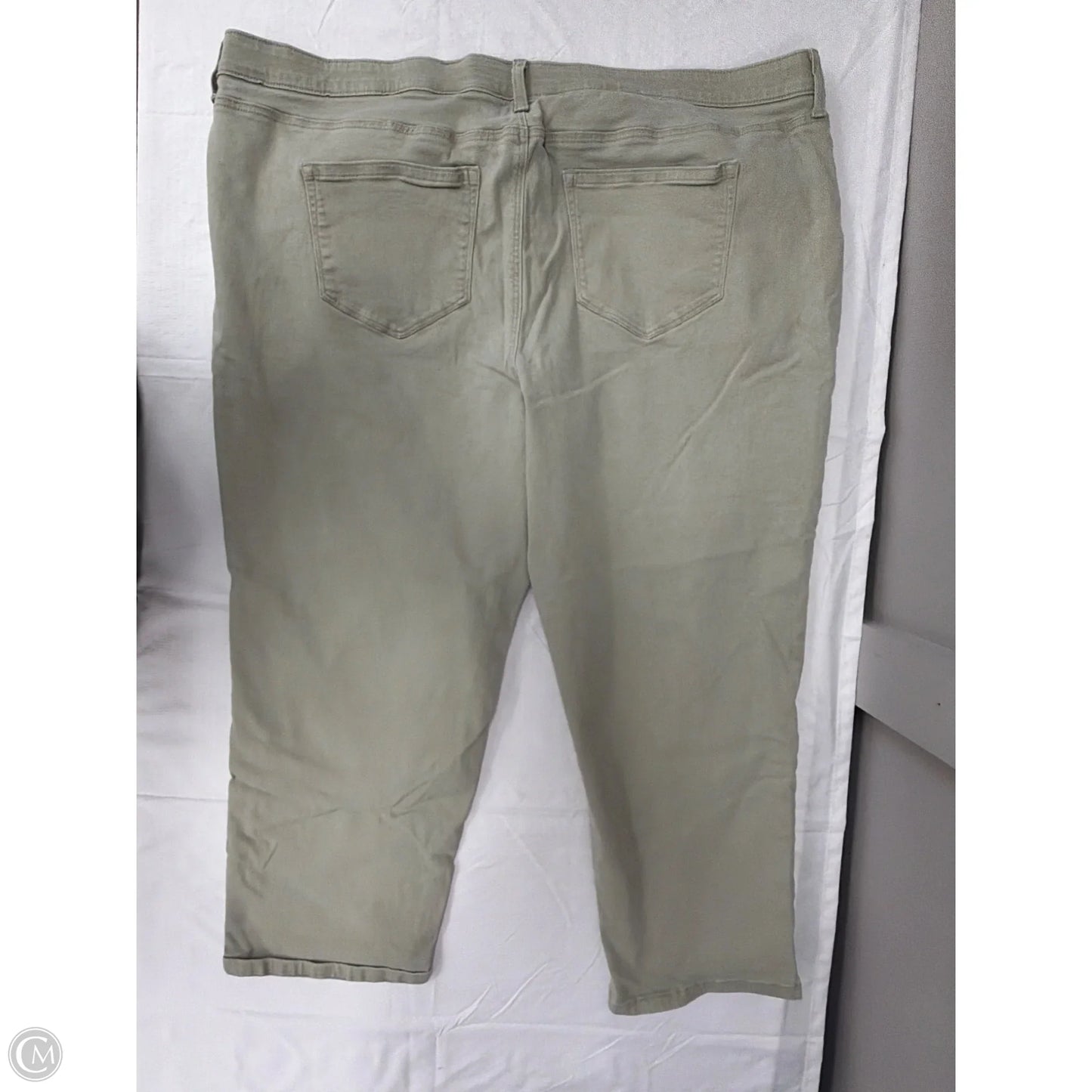 Pants Cropped By Sonoma In Green, Size: 24