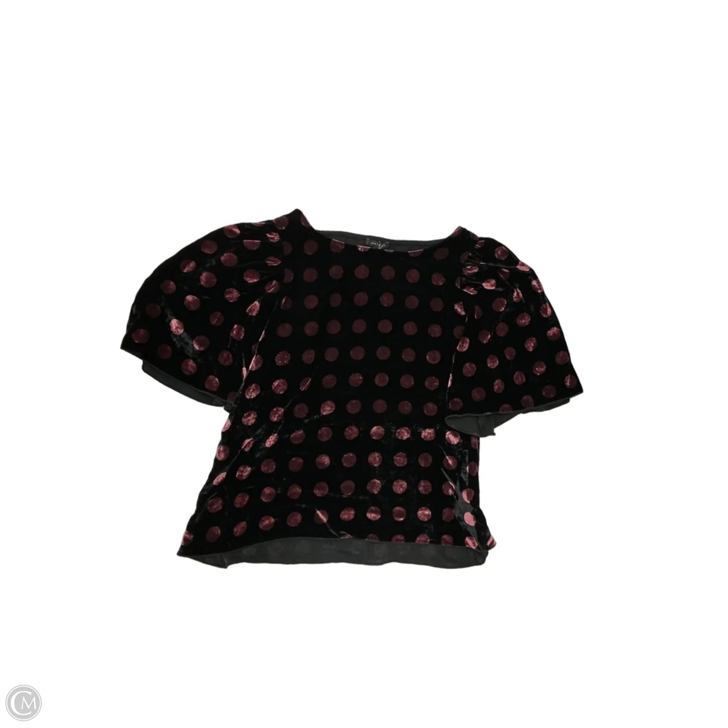 Top Short Sleeve By Ann Taylor In Polkadot Pattern, Size: Xs