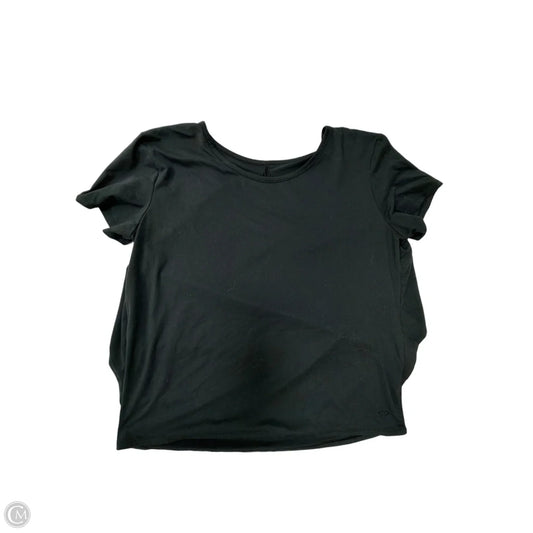 Athletic Top Short Sleeve By Champion In Black, Size: M
