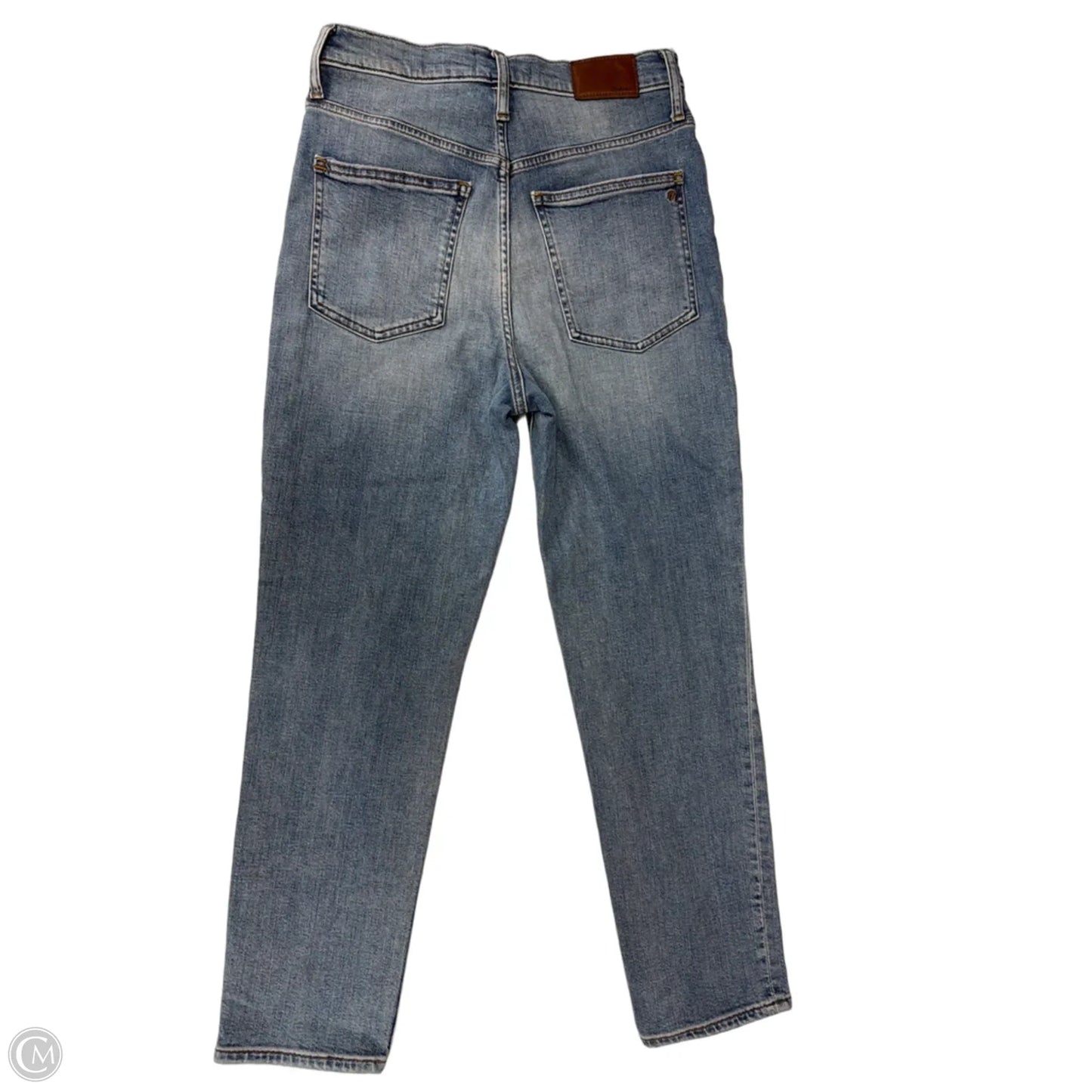Jeans Straight By Madewell In Blue Denim, Size: 4