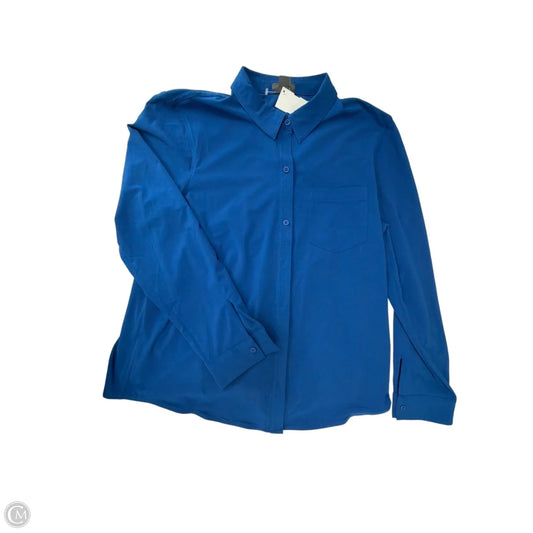 Top Long Sleeve By Eddie Bauer In Blue, Size: L