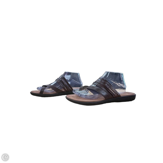 Sandals Flip Flops By Boc In Brown, Size: 10