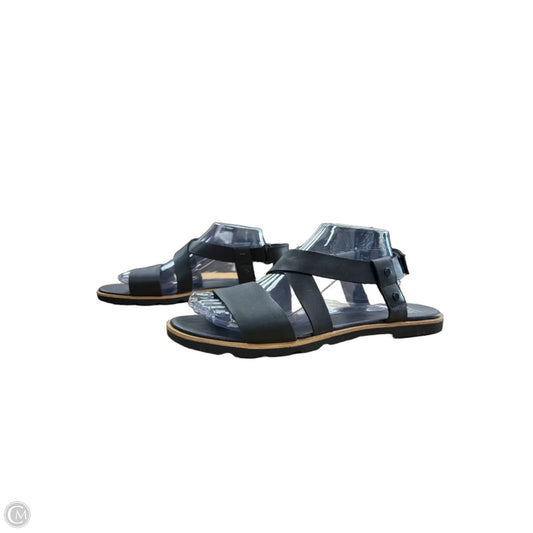 Sandals Flats By Sorel In Black, Size: 11
