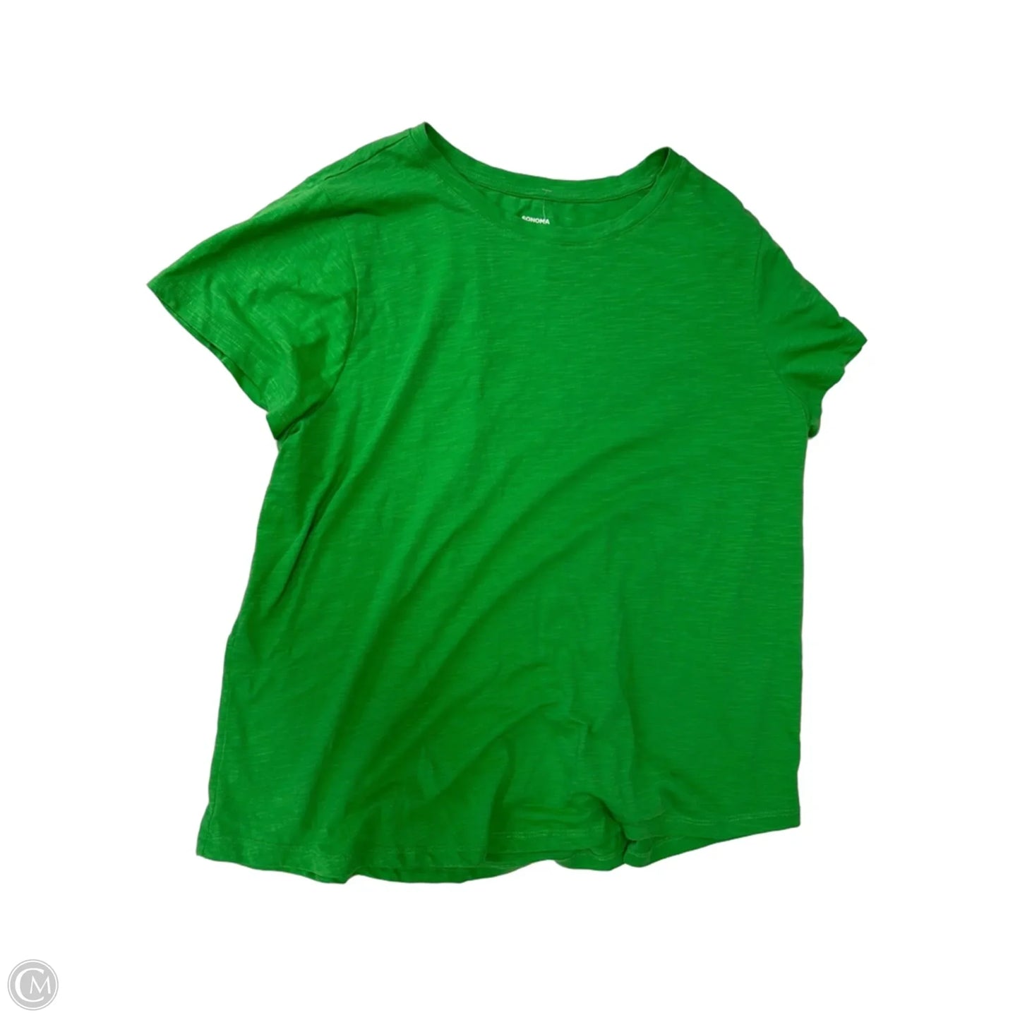 Top Short Sleeve Basic By Sonoma In Green, Size: 1x