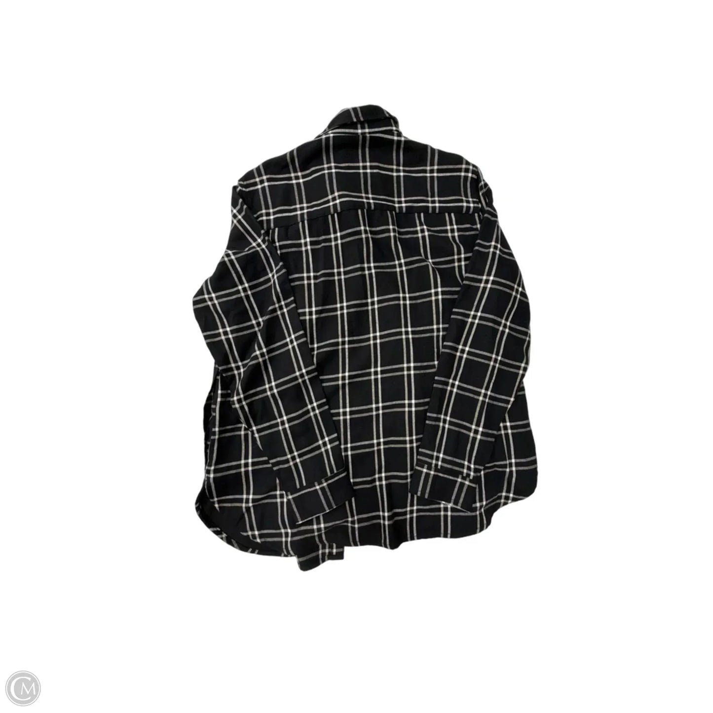 Top Long Sleeve By Jachs Girlfirend In Black & White, Size: M