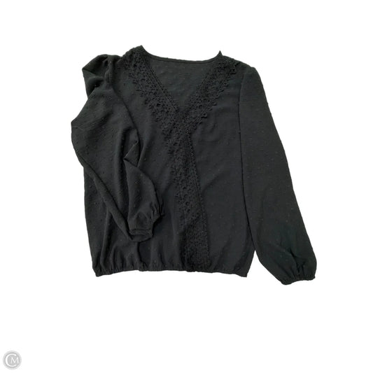 Top Long Sleeve By Clothes Mentor In Black, Size: Xl