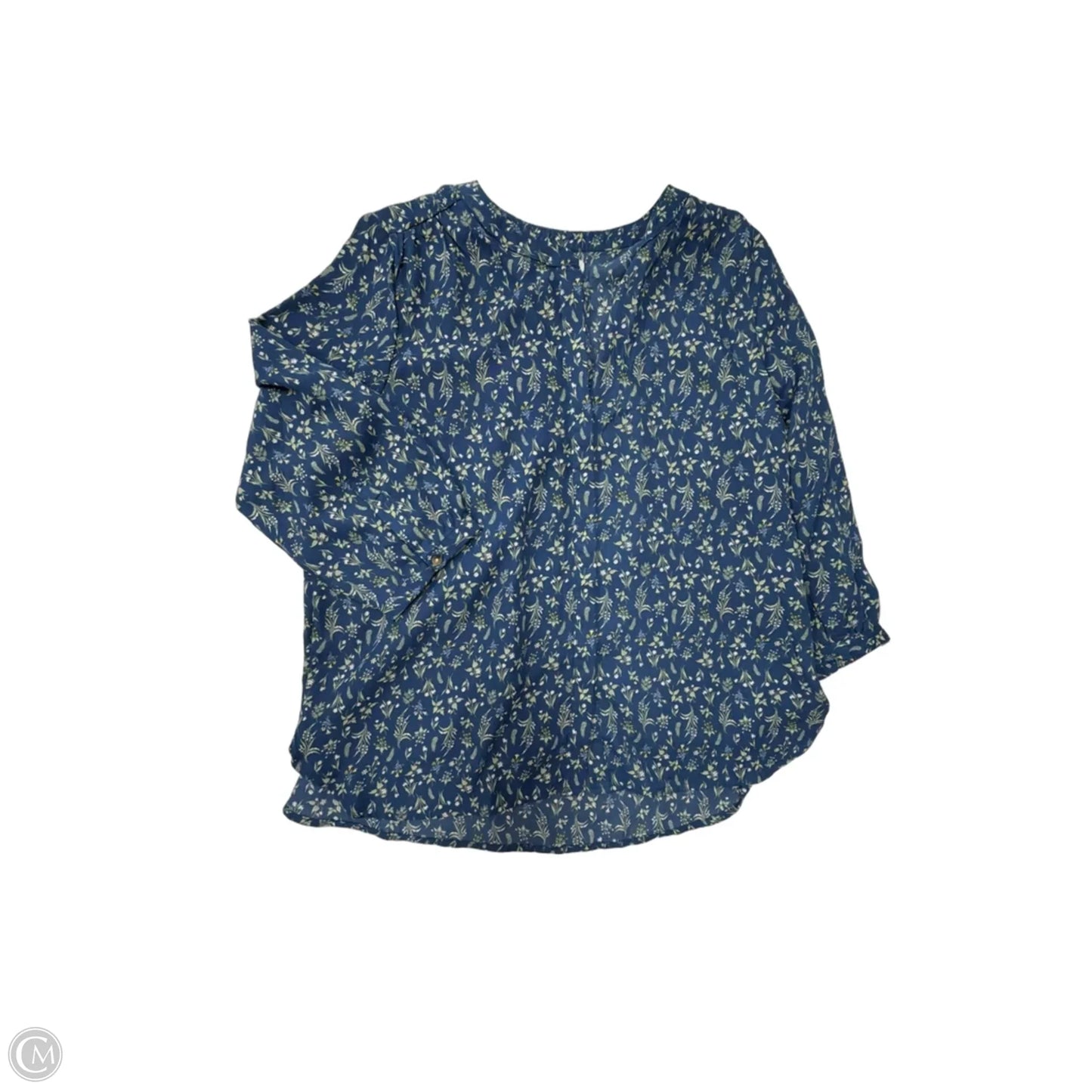 Top Long Sleeve By Jachs Girlfirend In Blue, Size: M