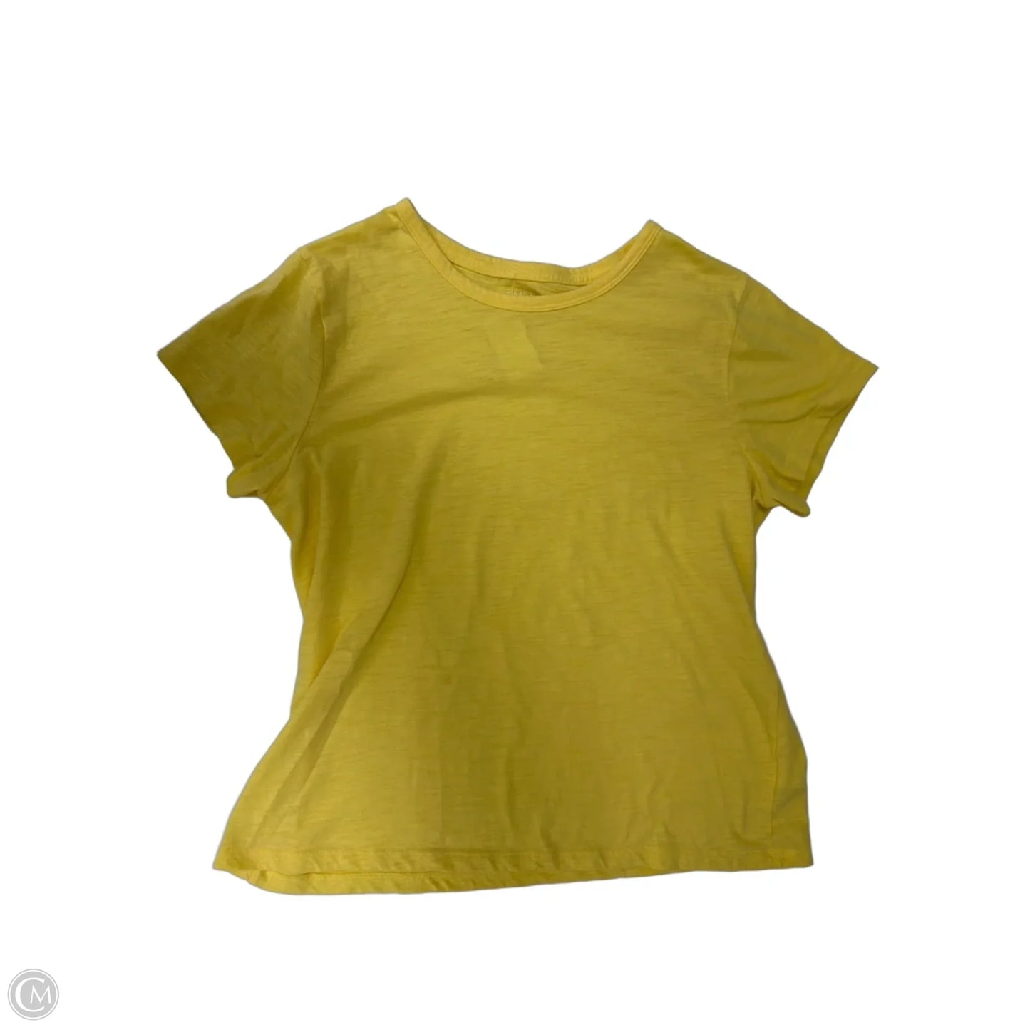 Top Short Sleeve By Time And Tru In Yellow, Size: L