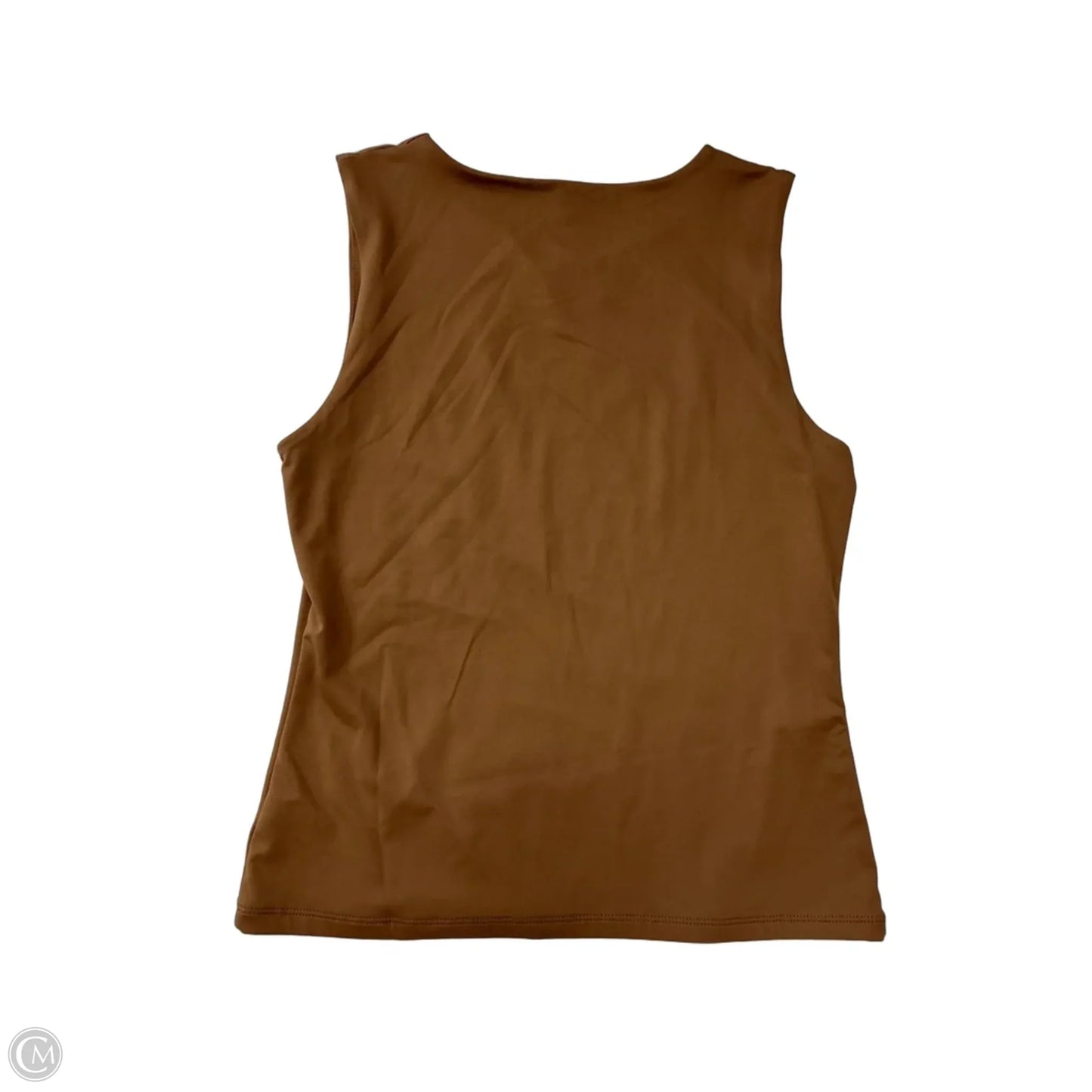 Top Sleeveless By Tahari In Tan, Size: M