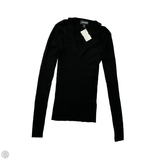 Top Long Sleeve By Express In Black, Size: Xs