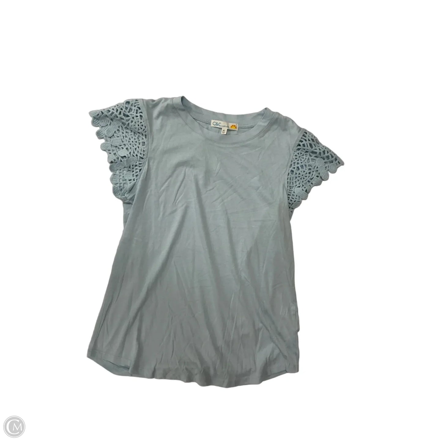 Top Short Sleeve By C And C In Blue, Size: Xs