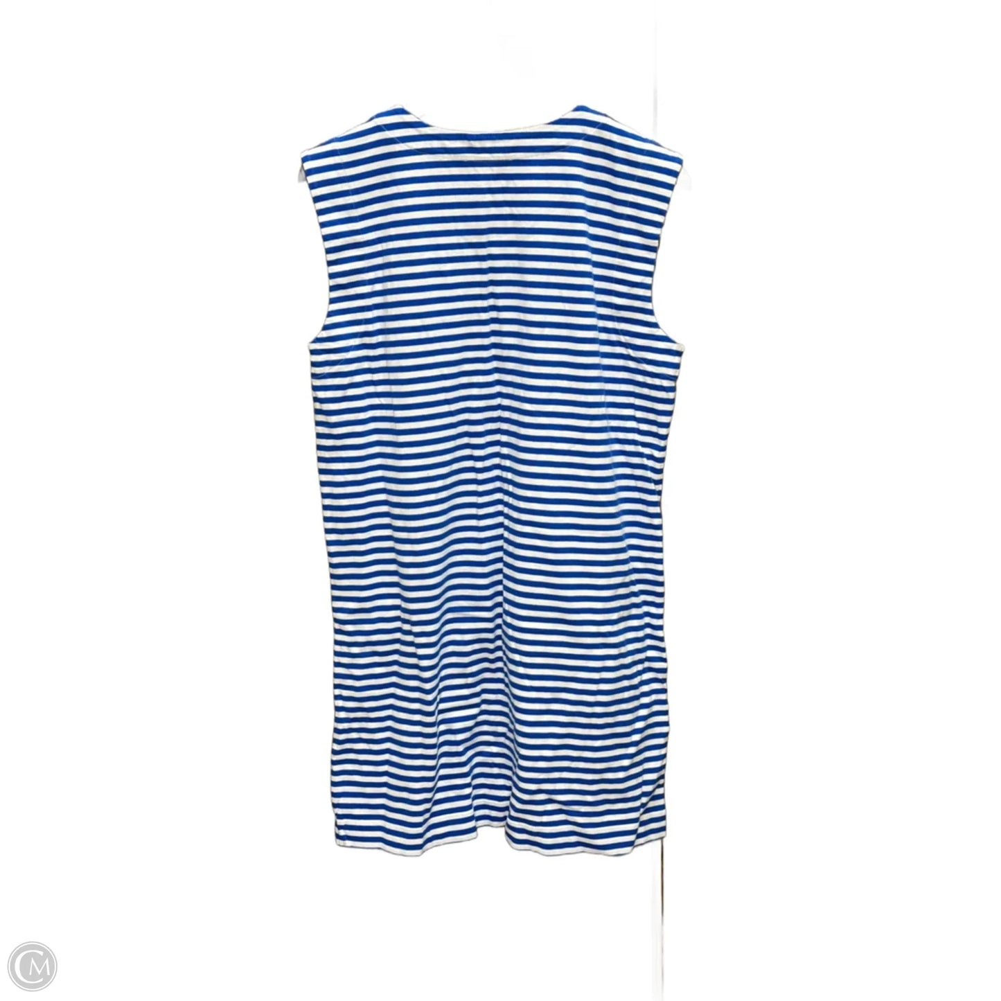 Dress Casual Midi By Loft In Striped Pattern, Size: M