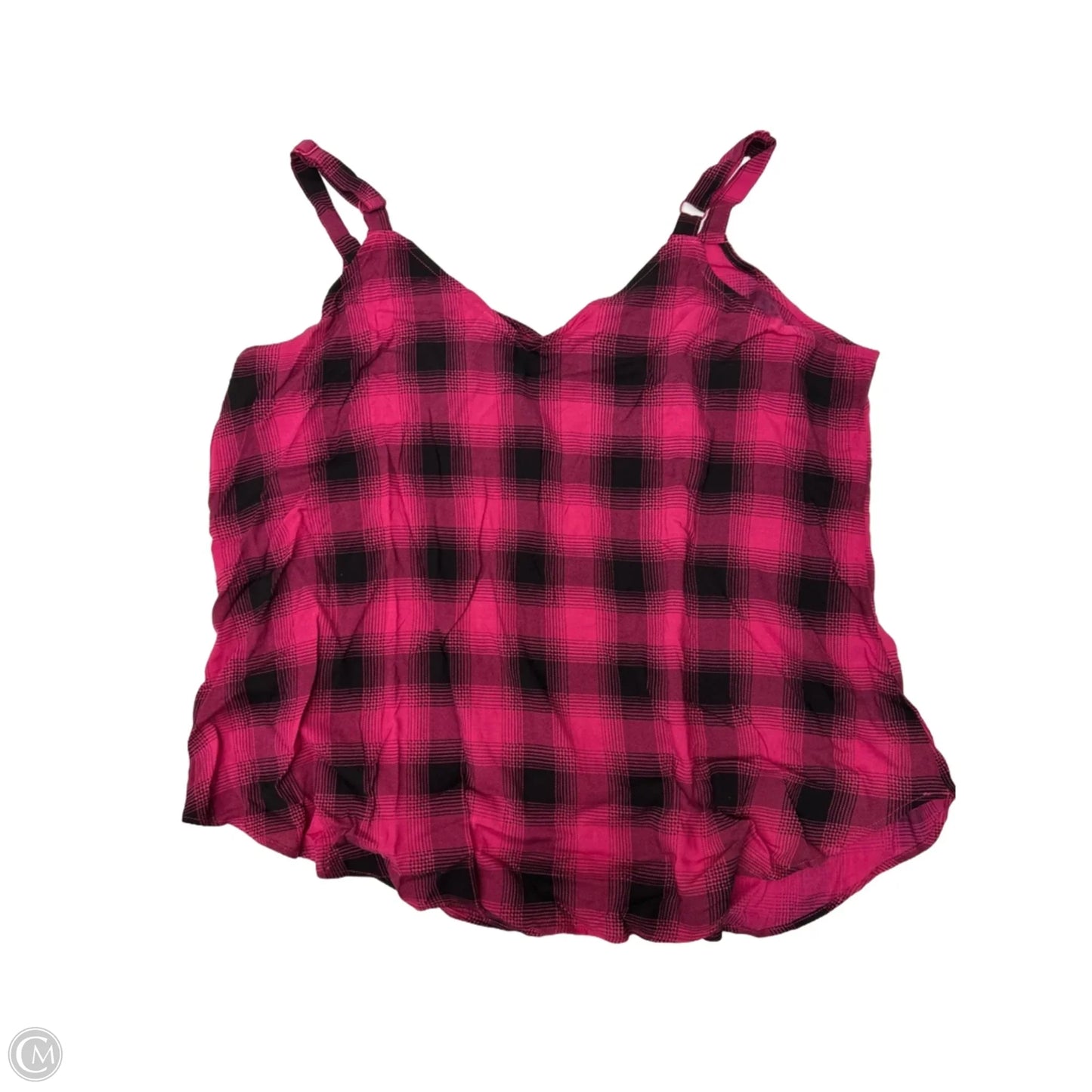 Top Sleeveless By Torrid In Plaid Pattern, Size: 2x