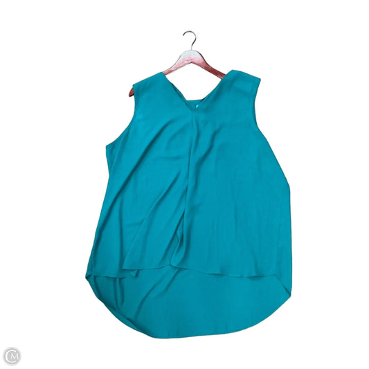 Top Sleeveless By Cato In Green, Size: 3x