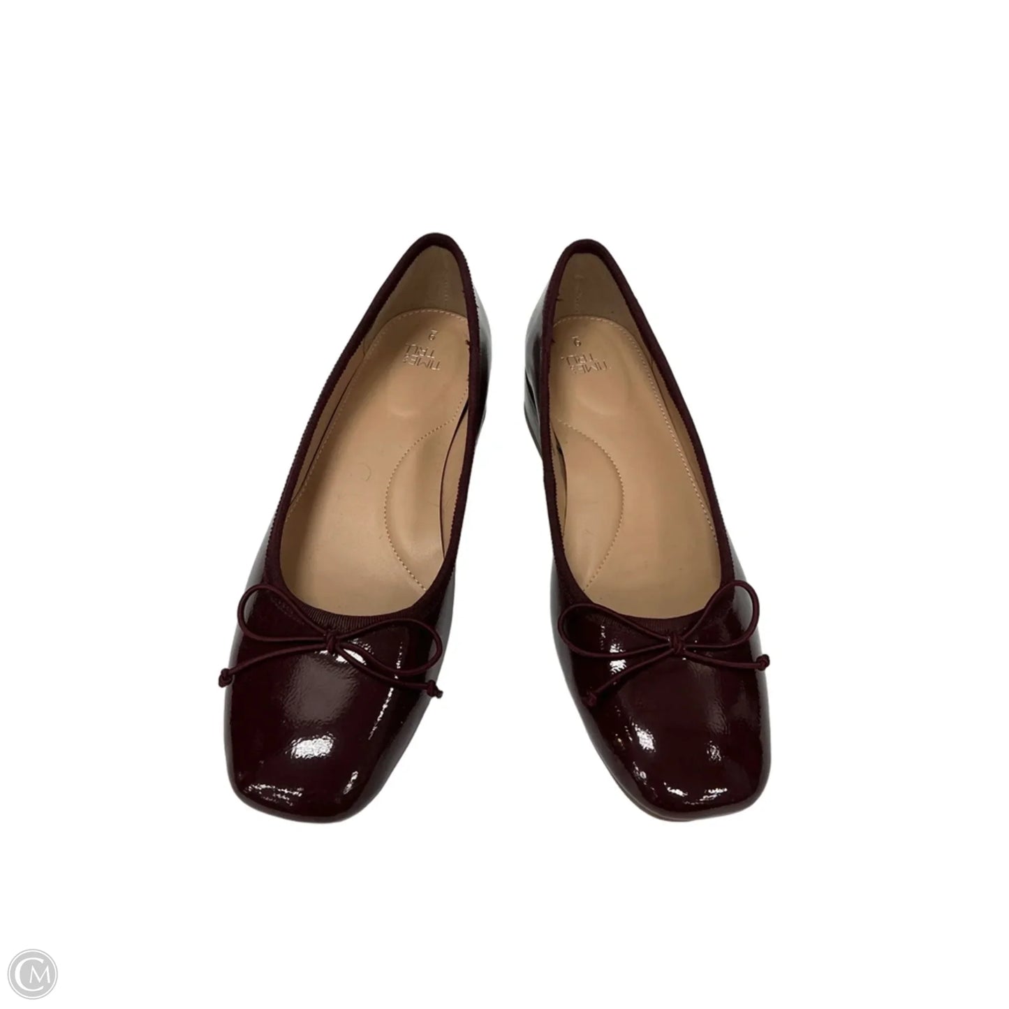 Shoes Heels Block By Time And Tru In Maroon, Size: 9