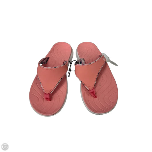 Sandals Flip Flops By Tek Gear In Pink, Size: 7