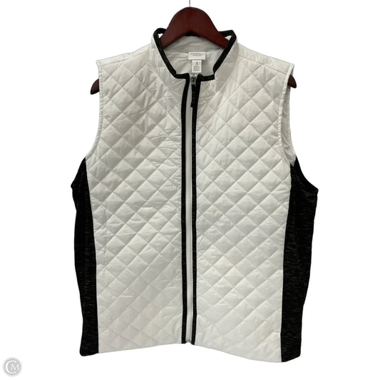 Vest Puffer & Quilted By Chicos In White, Size: Xl