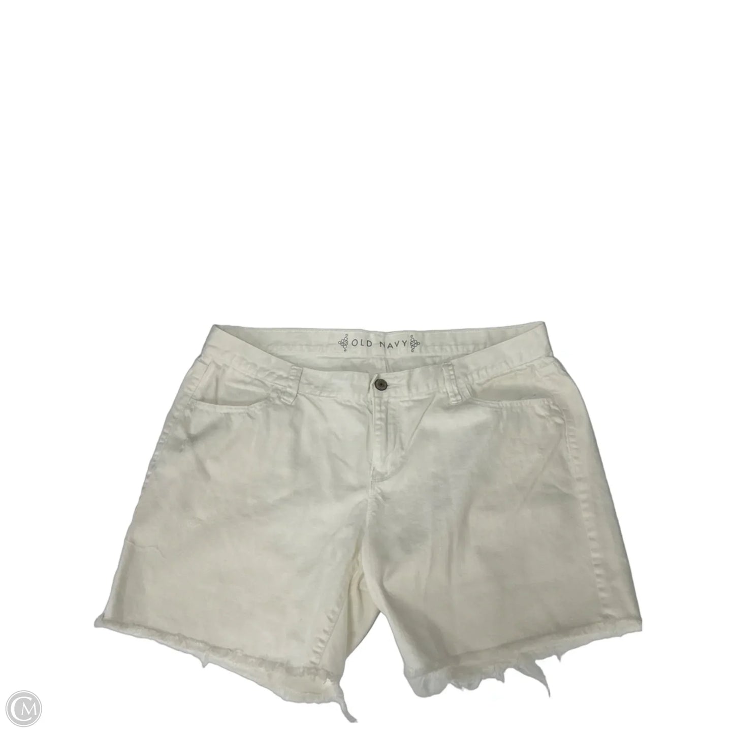 Shorts By Old Navy In White Denim, Size: 16