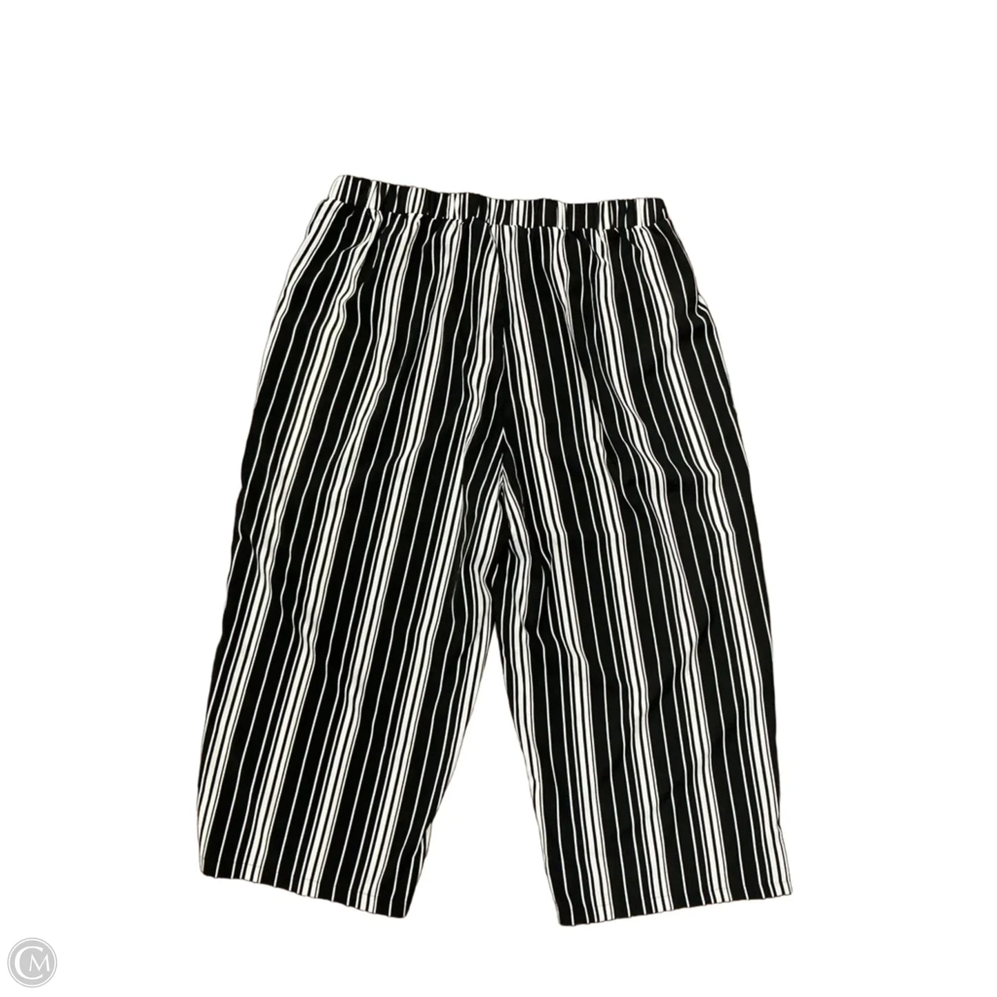 Pants Wide Leg By Clothes Mentor In Striped Pattern, Size: 1x