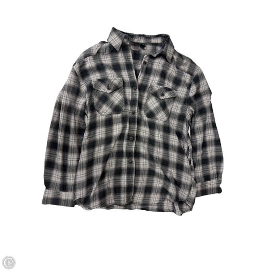 Top Long Sleeve By Wild Fable In Plaid Pattern, Size: S