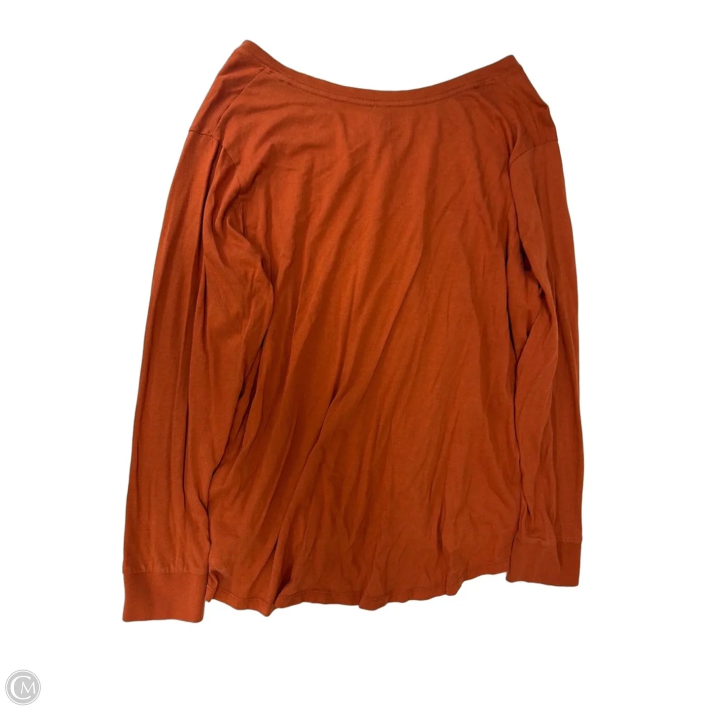 Top Long Sleeve By Terra & Sky In Orange, Size: 2x