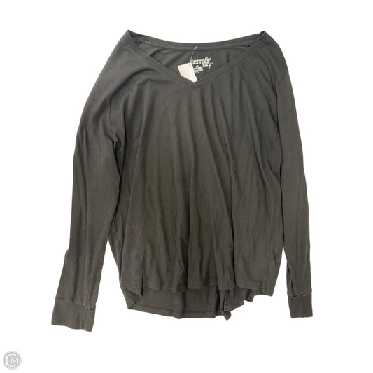 Top Long Sleeve By Terra & Sky In Black, Size: 2x